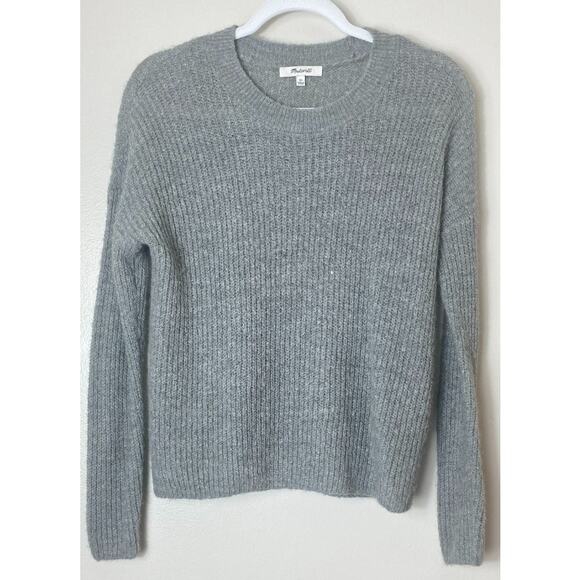 MADEWELL SWEATER XS GRAY ALPACA WOOL KNIT - Picture 2 of 11